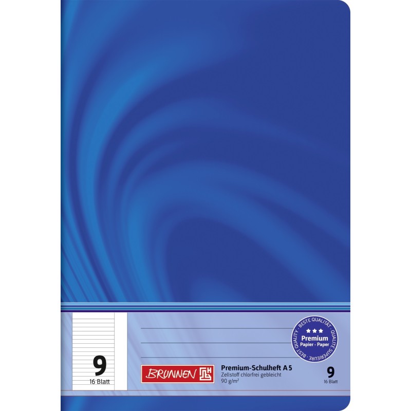 BRUNNEN Schulheft · DIN A5 · Vivendi · Lineatur 9 · 90 g/m² · 16 Blatt
