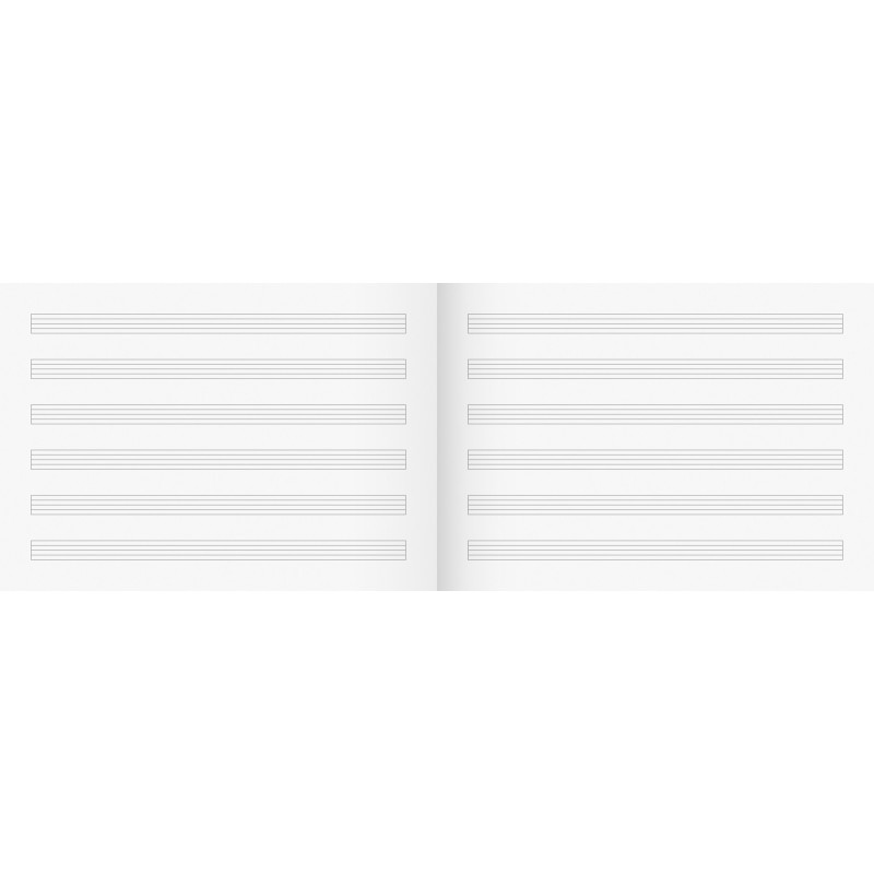 BRUNNEN Notenheft · DIN A5 quer · Lineatur 14 · 8 Blatt