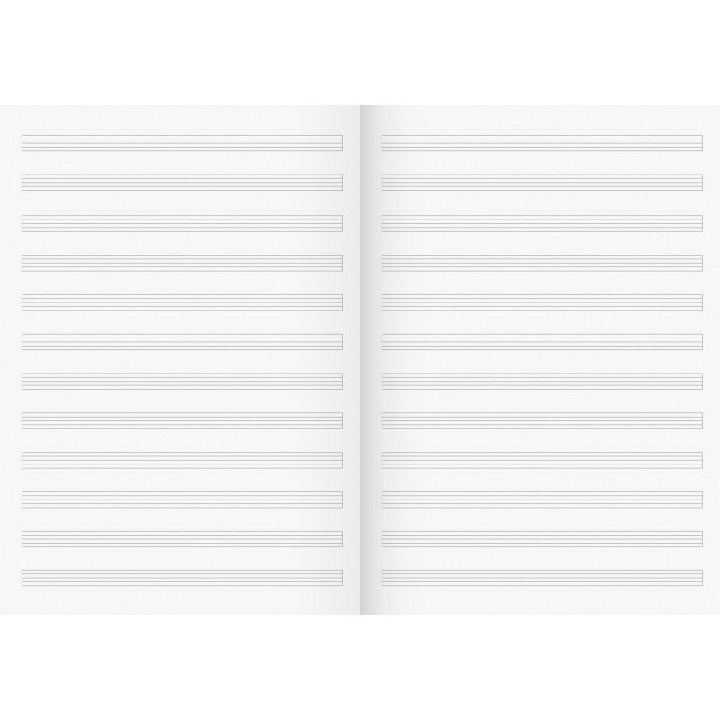 BRUNNEN Notenheft · DIN A4 hoch · Lineatur 14 · 8 Blatt