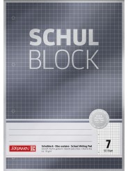 BRUNNEN Schulblock · DIN A4 · Lineatur 7 · 50 Blatt · Premium