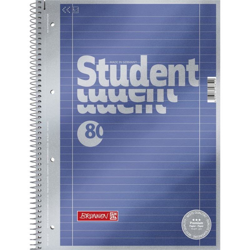 BRUNNEN Premium-Collegeblock · DIN A4 · Lineatur 27