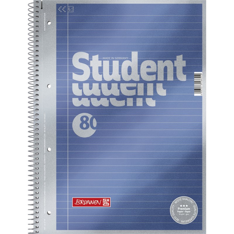 BRUNNEN Premium-Collegeblock · DIN A4 · Lineatur 21 · liniert