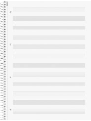 BRUNNEN Premium-Collegeblock · DIN A4 · Notenlineatur