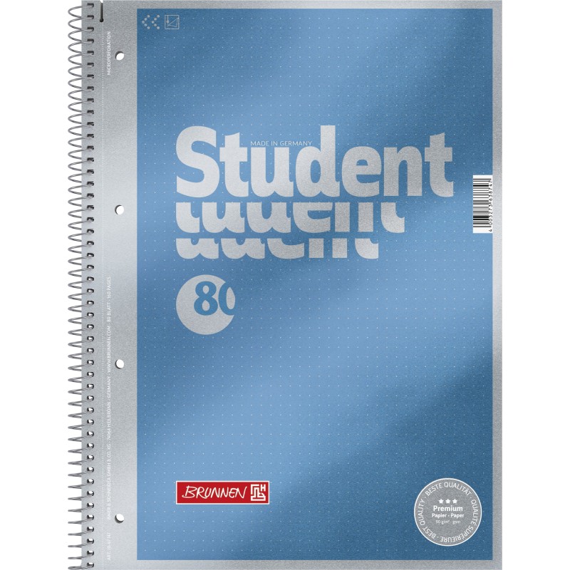 BRUNNEN Premium-Collegeblock · DIN A4 · dottet · Punkteraster