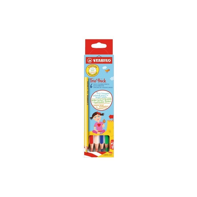 STABILO® Dreikant-Buntstift STABILO® Trio® dick · Kartonetui mit 12 Stiften