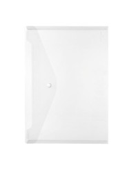 Dokumententasche · für DIN A4 · transparent · mit Druckknopfverschluss