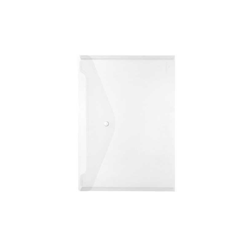 Dokumententasche · für DIN A4 · transparent · mit Druckknopfverschluss