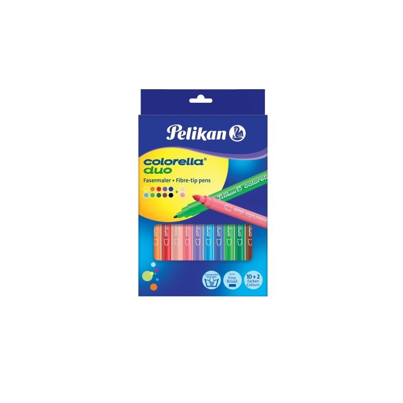 copy of Pelikan Fasermaler Colorella® duo C 407/12 · sortiert · 12 Farben