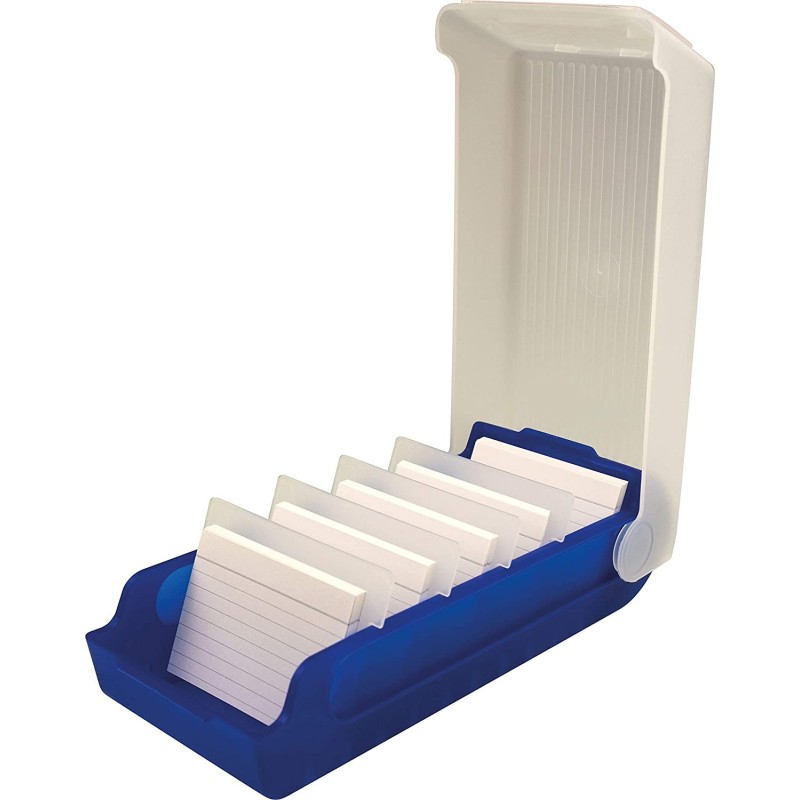 helit · Lernkarteikasten · "the beebox" · DIN A8 · blau