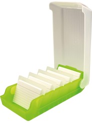 copy of helit · Lernkarteikasten · "the beebox" · DIN A8 · grün