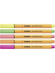 STABILO® Tintenschreiber point 88 mini · NEON · Etui mit 6 Stiften