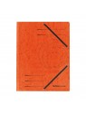 Herlitz Einschlagmappe / Jurismappe Colorspan · mit Gummizug · Colorspan-Karton, 355 g/qm · orange