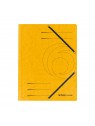 Herlitz Einschlagmappe / Jurismappe Colorspan · mit Gummizug · Colorspan-Karton, 355 g/qm · gelb