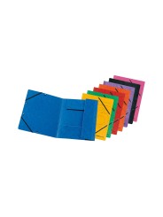Herlitz Einschlagmappe / Jurismappe Colorspan · mit Gummizug · Colorspan-Karton, 355 g/qm · gelb