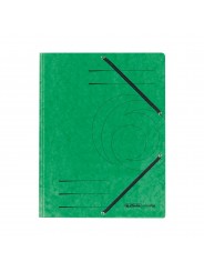 Herlitz Einschlagmappe / Jurismappe Colorspan · mit Gummizug · Colorspan-Karton, 355 g/qm · grün
