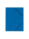 Herlitz Einschlagmappe / Jurismappe Colorspan · mit Gummizug · Colorspan-Karton, 355 g/qm · blau