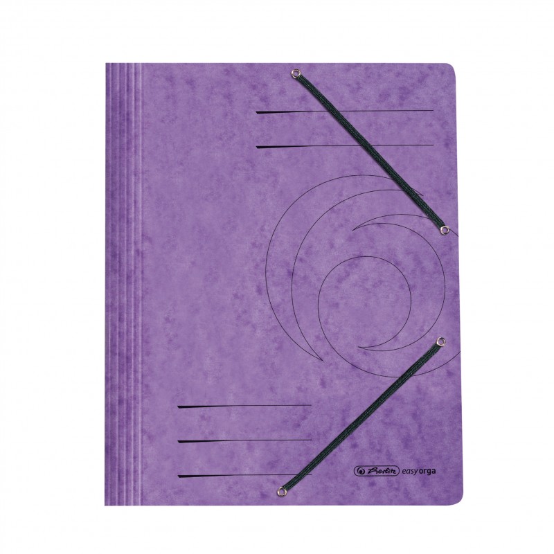Herlitz Einschlagmappe / Jurismappe Colorspan · mit Gummizug · Colorspan-Karton, 355 g/qm · violett