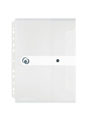 Herlitz Dokumententasche zum Abheften · easy orga to to · für DIN A4 · transparent · mit Druckknopfverschluss