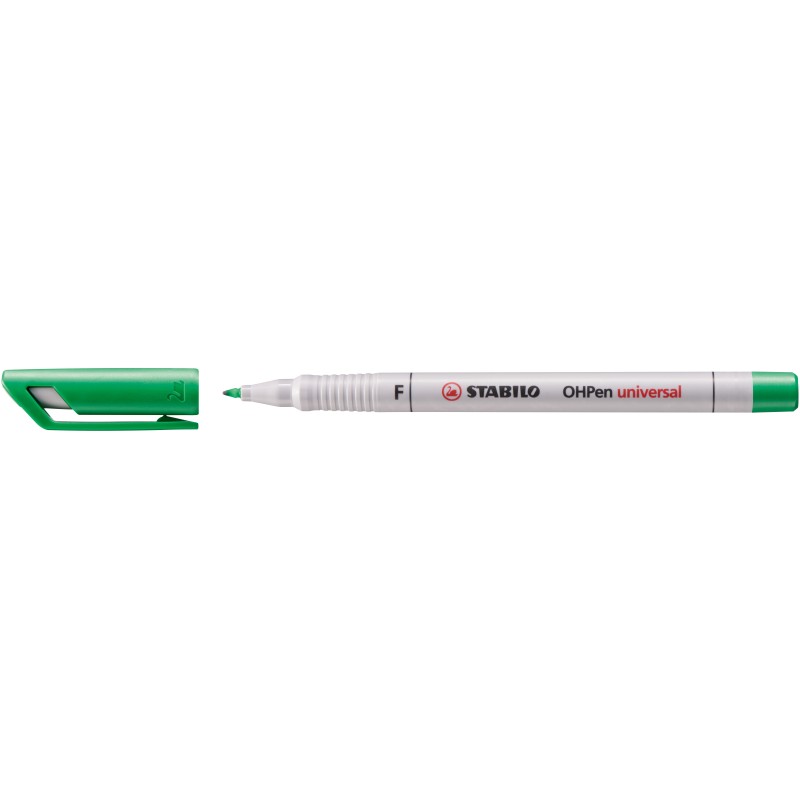 STABILO® Folienstift STABILO® OHPen universal · Fein (F) 0,7 mm · wasserlöslich · grün