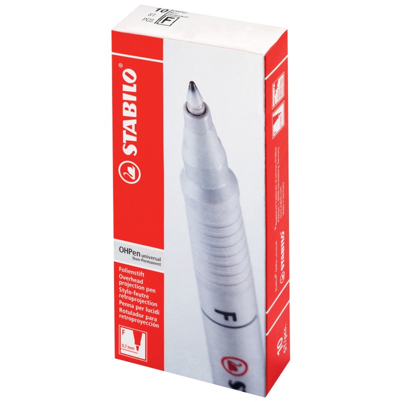 STABILO® Folienstift STABILO® OHPen universal · Fein (F) 0,7 mm · wasserlöslich · grün