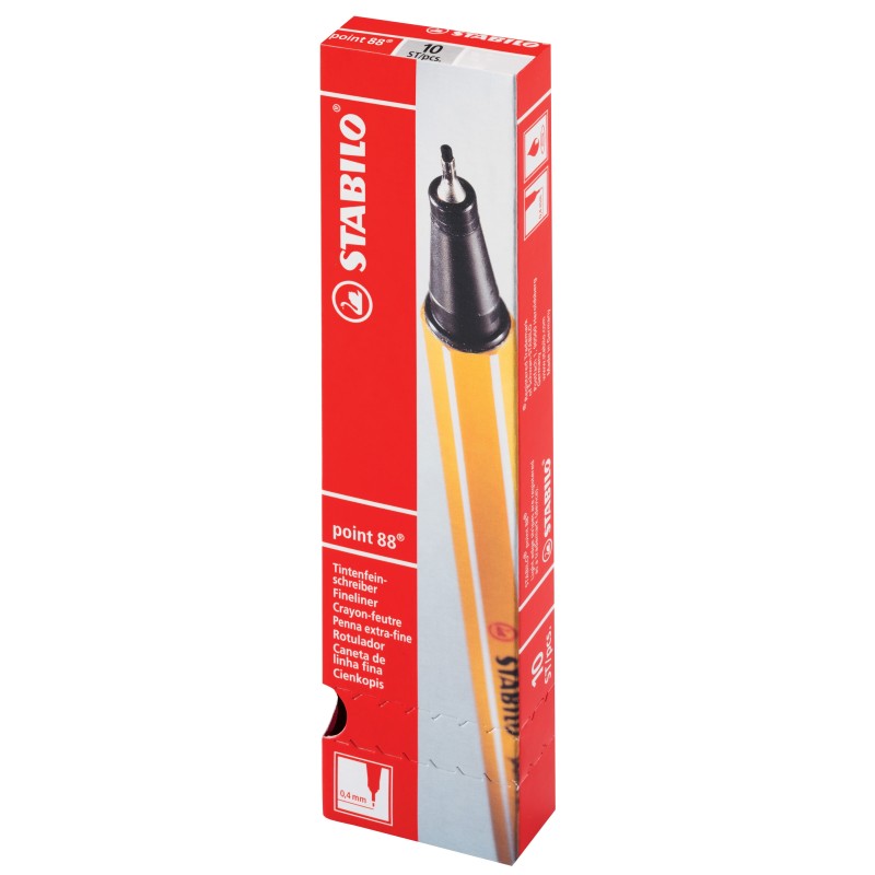 STABILO® Fineliner STABILO® point 88® · 0,4 mm · mittelgrau