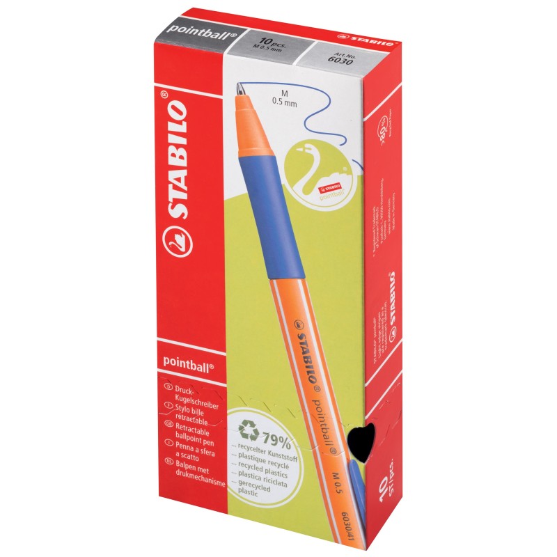 STABILO® Kugelschreiber STABILO® pointball® · Druckmechanik · 0,5 mm · grün