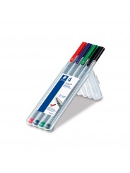 STAEDTLER® Fineliner triplus® 334 · ca·   0,3 mm · Box mit 4 Farben
