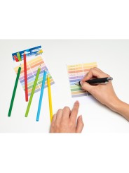 HERMA Stifte-Etiketten · Namensaufkleber für Buntstifte · 10 x 46 mm · selbstklebend