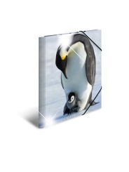 HERMA Sammelmappe · A3 · PP · Glossy Tiere · Pinguine