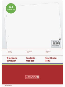 BRUNNEN Ringbucheinlagen · DIN A4 · blanko · Lineatur 20 · 50 Blatt