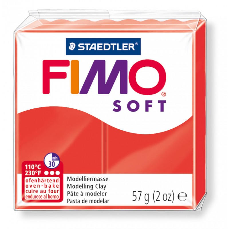 Fimo Soft 24 indischrot ofenhärtende Modelliermasse 57g 