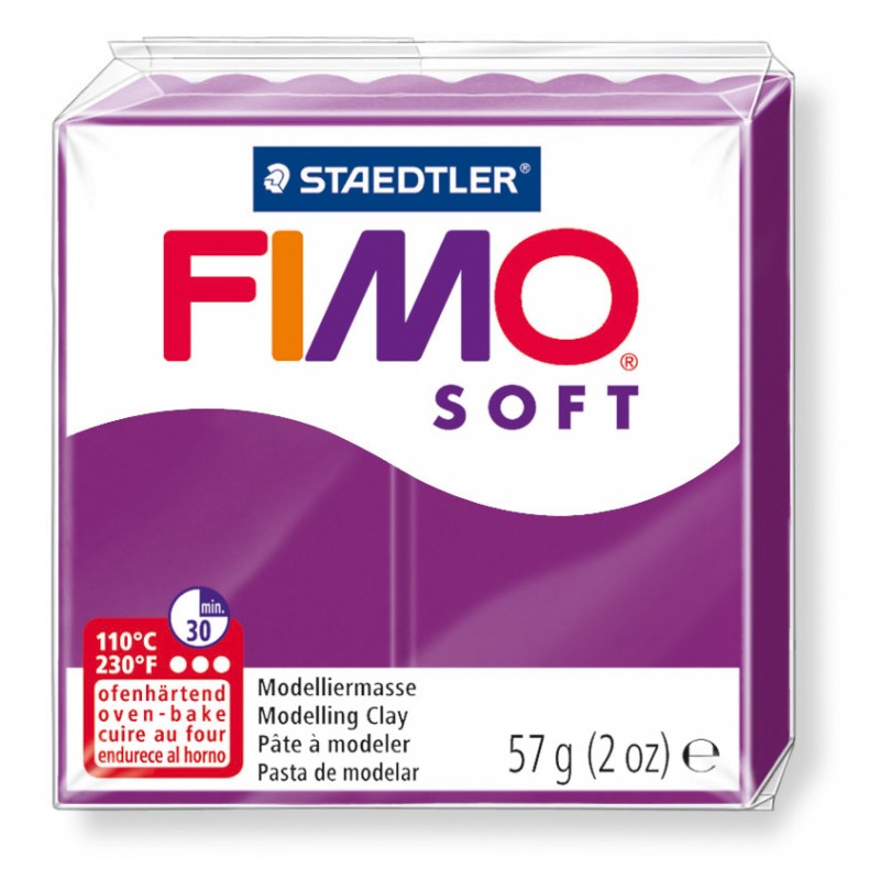 FIMO® soft ofenhärtende STAEDTLER® Modelliermasse - 57g - purpur lila - 8020-61