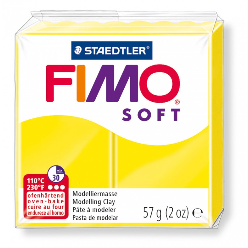 FIMO® soft ofenhärtende STAEDTLER® Modelliermasse - 57g - limone- 8020-10