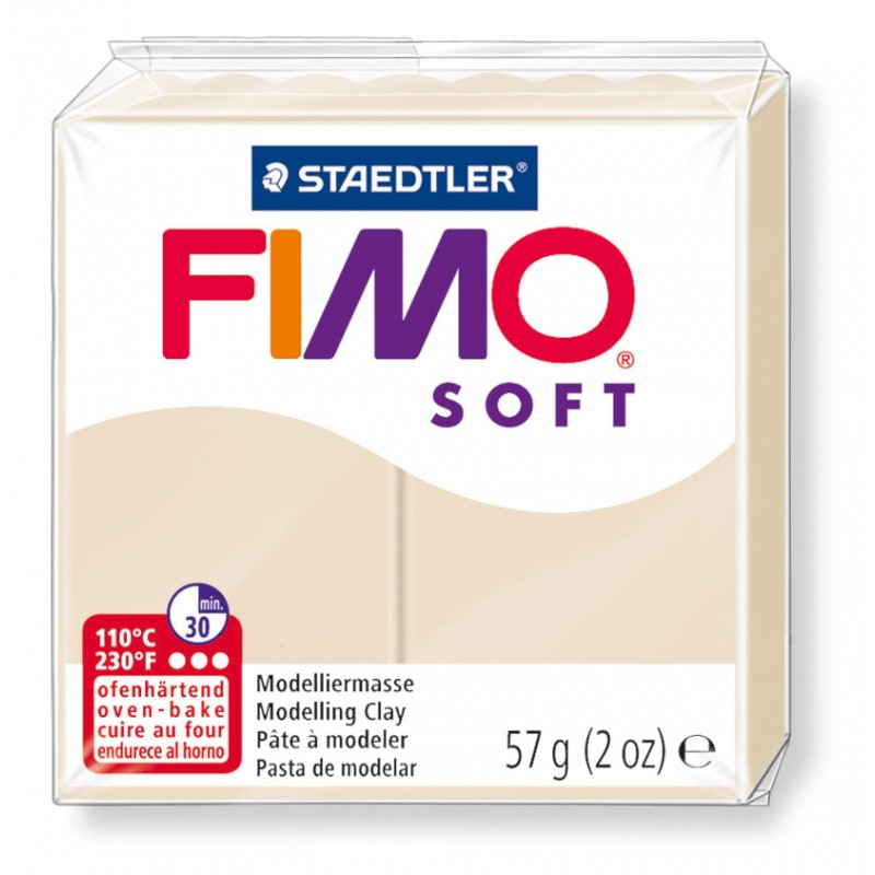 FIMO® soft ofenhärtende STAEDTLER® Modelliermasse - 57g - sahara beige - 8020-70