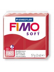 FIMO® soft ofenhärtende STAEDTLER® Modelliermasse - 57g - weihnachtsrot - 8020-2 P