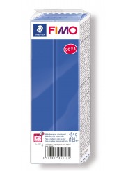 FIMO® soft ofenhärtende STAEDTLER® Modelliermasse - Großblock 454g - brillantblau blau - 8021-33