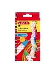 Herlitz bunte Tafelkreiden · 12 Einzelfarben ·  8648206