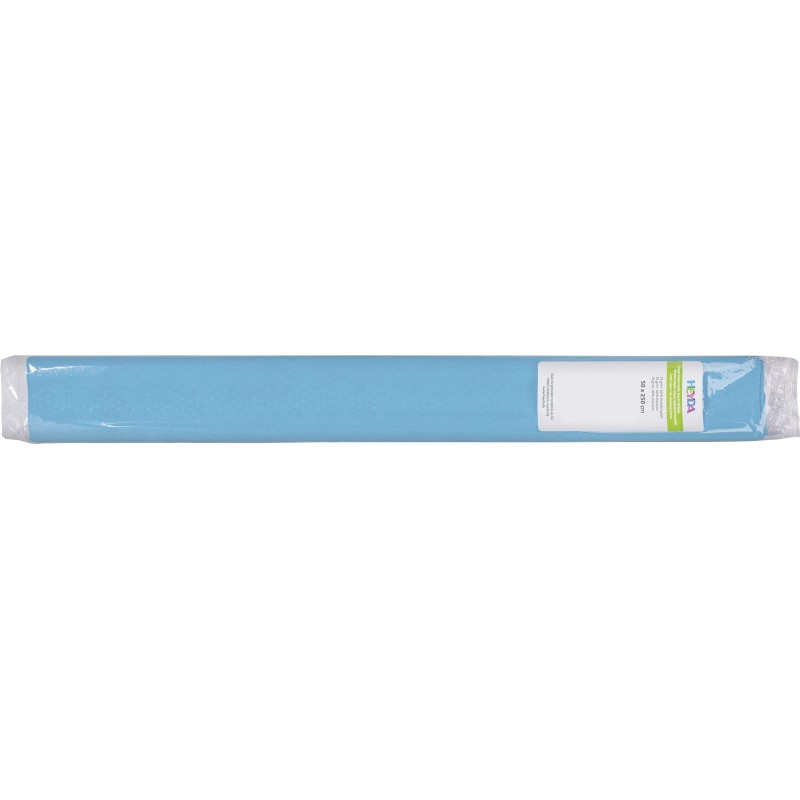 heyda Krepppapier · Bastelkrepp · 50 x 250cm · wasserblau · feuchtfärbend