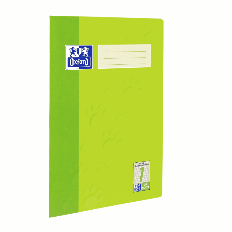 Oxford Doppelheft A4 · Lineatur 1 · 90 g/m²  · 32 Blatt