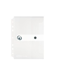 FolderSys Dokumententasche · DIN A5 · transparent glatt · Druckknopfverschluss