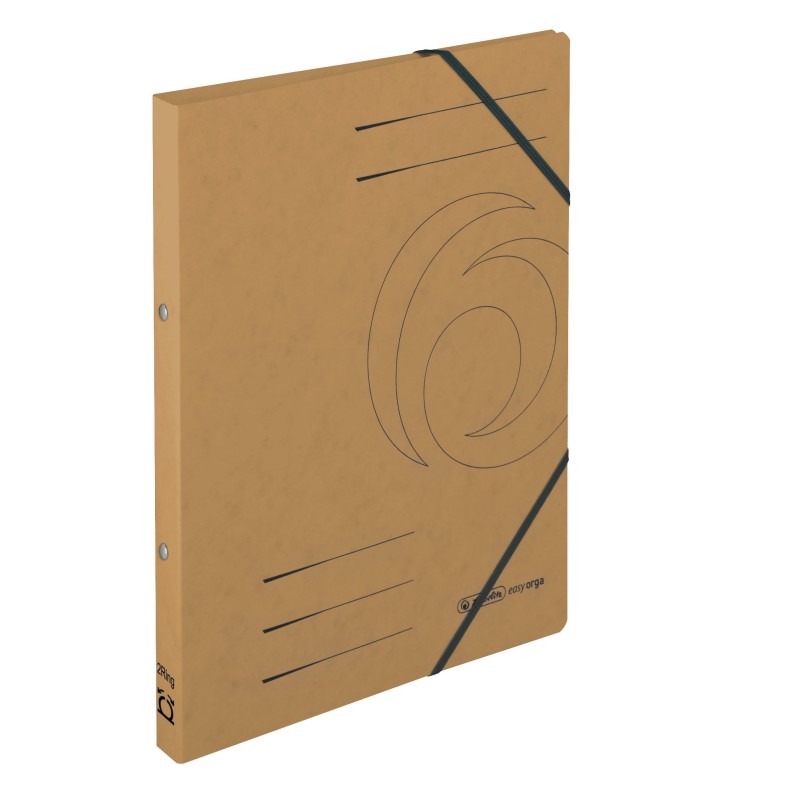 Herlitz Ringbuch / Ringhefter · Quality-Karton · A4 · schmal · braun