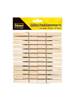 Idena Wäscheklammern 73mm 24 Stück