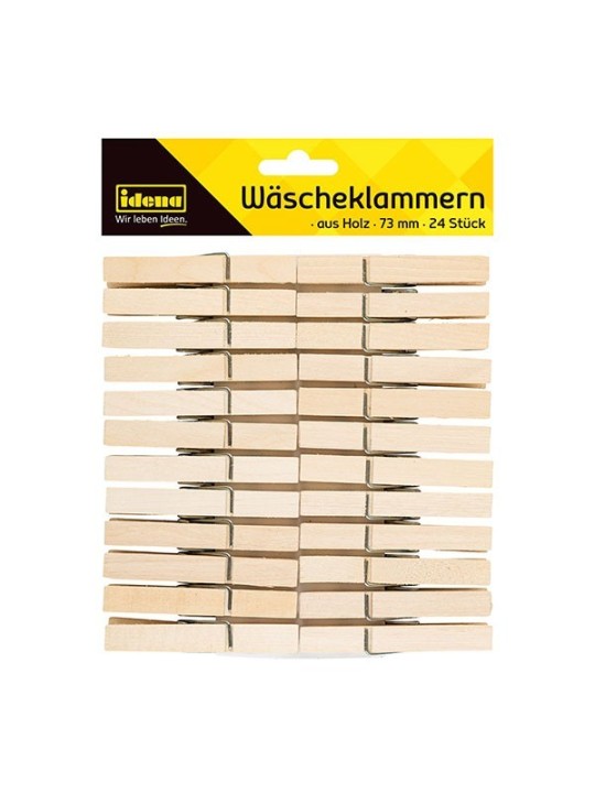 Idena Wäscheklammern 73mm 24 Stück