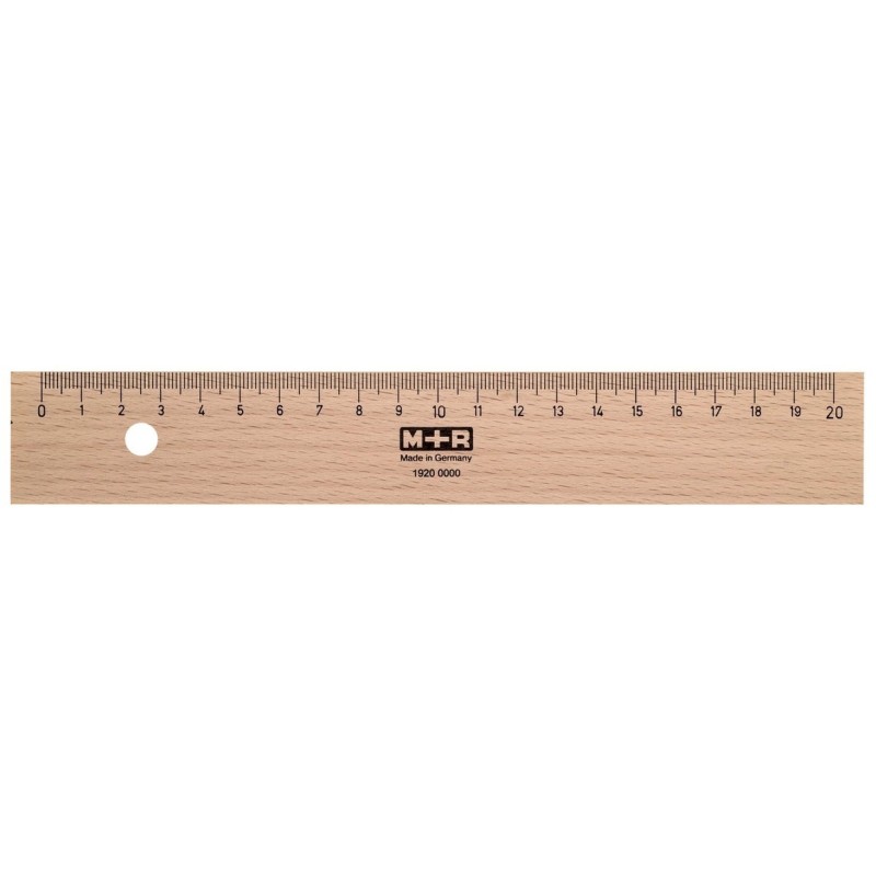 M+R Lineal · 20 cm · Holz · unbehandelte Buche