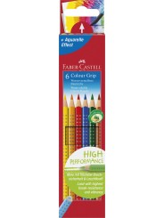 Faber-Castell Farbstift Colour GRIP · 6 Farben  im Kartonetui