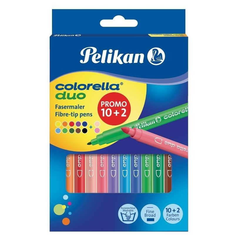 copy of Pelikan Fasermaler Colorella® duo C 407/12 · sortiert · 12 Farben