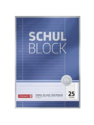BRUNNEN Schulblock · DIN A4 · Lineatur 25 · 50 Blatt · Premium
