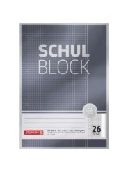 BRUNNEN Schulblock · DIN A4 · Lineatur 26 · 50 Blatt · Premium