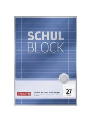 BRUNNEN Schulblock · DIN A4 · Lineatur 27 · 50 Blatt · Premium