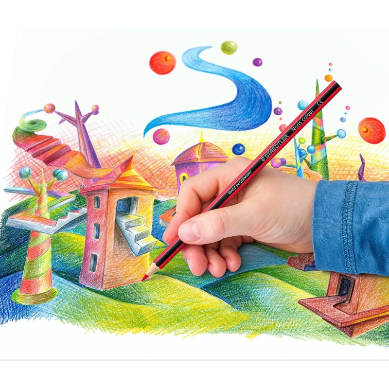 STAEDTLER® Buntstifte Noris® colour 185 C12 · 3 mm · Kartonetui mit 12 Farben